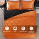 thumbnail image 5 of Set de edredón Downluxe Naranja/Black Queen de 3 piezas, 5 of 6