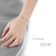 thumbnail image 2 of Pulsera Charm de Plata de Ley 925 para Mujer Oro Blanco JAMW Sencillez, 2 of 5