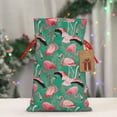 thumbnail image 5 of Honeii Tropical Flamingo Print Small Burlap Bags,Christmas Drawstring Treat Bags Gift Bags Reusable Candy Goodie Wrapping Bags for Holiday Party Favors Supplies -Medium, 5 of 9