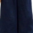 thumbnail image 4 of Admvng Women's Plus Size Pants with Pockets Solid Wide Leg Elastic Waist Casual Full Length Pants, 4 of 6