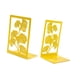 thumbnail image 2 of Sujetalibros de hojas de ginkgo para estanterías, estudio, moderno soporte para libros, sujetalibros. Amarillo, 2 of 9