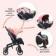thumbnail image 5 of Carriola Para Bebé Starkids Lyra Convertible A Autoasiento Rosa, 5 of 7