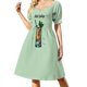 thumbnail image 1 of Receta de cóctel Mint Julep Vestido de manga corta Vestido de fiesta de lujo para mujer Vestido de noche de graduación de verano para mujer a la moda, 1 of 7