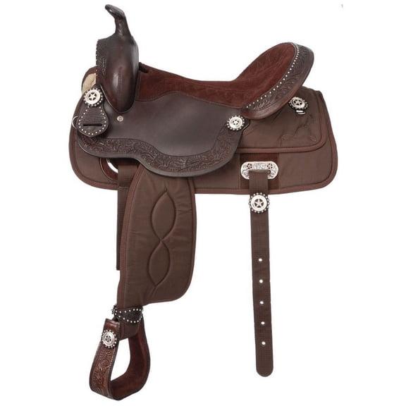 Tough 1 Western Saddle King Series Krypton Trail 15" Brown KS14