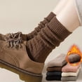 thumbnail image 2 of JIANFANG Wool Socks Female Winter Warm Sock Thicker Solid Sheep Wool Knitted Against Cold Snow Thermal Long, 2 of 9