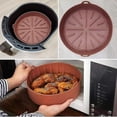 thumbnail image 3 of Freidora de aire, utensilios para hornear de silicona, olla de silicona reutilizable, cesta para hornear, plato para Pizza, olla para parrilla, herramienta para cocinar pasteles de cocina, 3 of 5