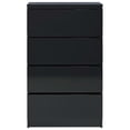 thumbnail image 2 of vidaXL Sideboard High Gloss Black 60x35x98.5 cm Engineered Wood, 2 of 3