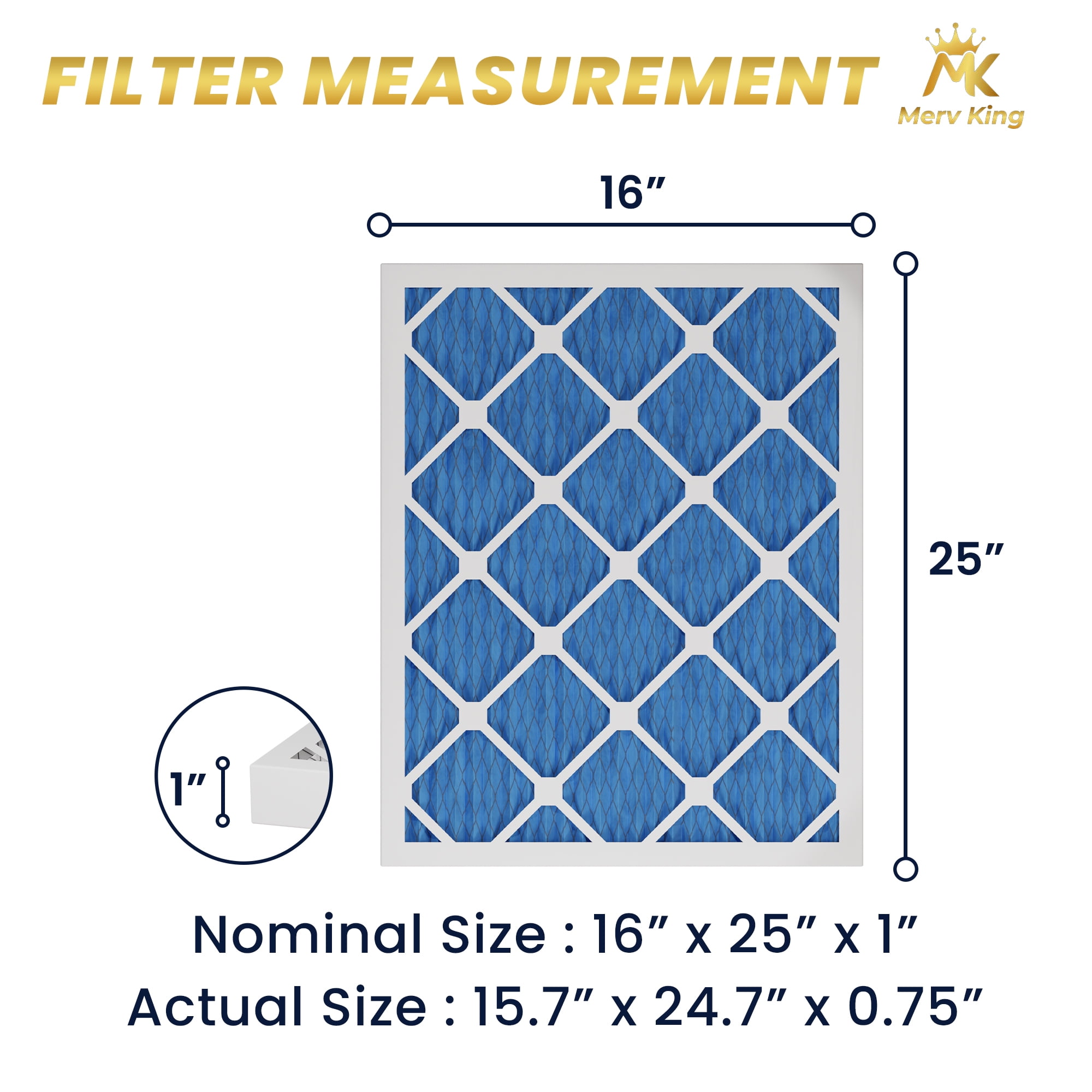 WICKED CLEAN AIR 16.375x21.5x1 MERV 11 Electrostatic Pleated Air