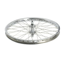 Wheel 18" x 1.75" 28 Spoke Front Steel Chrome (Single Wall, 12g Stainless Spokes, 3/8" Axle)