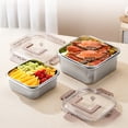 thumbnail image 3 of Premium 304 & 316 Stainless Steel Food Storage Container with Built-In Lid - 2500ML Airtight Preservation Box for Kitchen, Office, Restaurant Use | Ice Box Compatible, Sleek Design, Ideal Gift for, 3 of 6