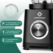 LINKChef Smoothie Blender 57oz Food Processor Combo with Powerful Chopper Grinder