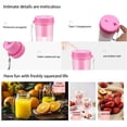 thumbnail image 2 of Advancent Exprimidor eléctrico portátil de 250W, licuadora de frutas de mano recargable, mezclador de limones para el hogar, batidor reutilizable lavable Cocina y Comedor Rosado Advancent HA064222-02B, 2 of 6