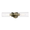 thumbnail image 4 of 16172-01 Livex Lighting Ludlow - 2 Light ADA Bath Vanity In Nautical Style-19.25 Inches Tall and 4.25 Inches Wide-Antique Brass Finish, 4 of 15