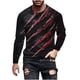 thumbnail image 2 of Blusas y camisas de manga larga con cuello redondo para hombre, estilo casual, cuello redondo, manga larga, camiseta estampada de Halloween, blusas, blusas de poliéster para hombre., 2 of 5