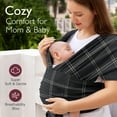 How To Put On Momcozy Wrap Momcozy Baby Wrap, Baby Carrier, Easy to Wear, Hands-Free, Adjustable