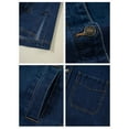 thumbnail image 5 of Jean Jacket for Women Distressed Long Sleeve Oversized Denim Trucker Jackets Coat Blue L, 5 of 7