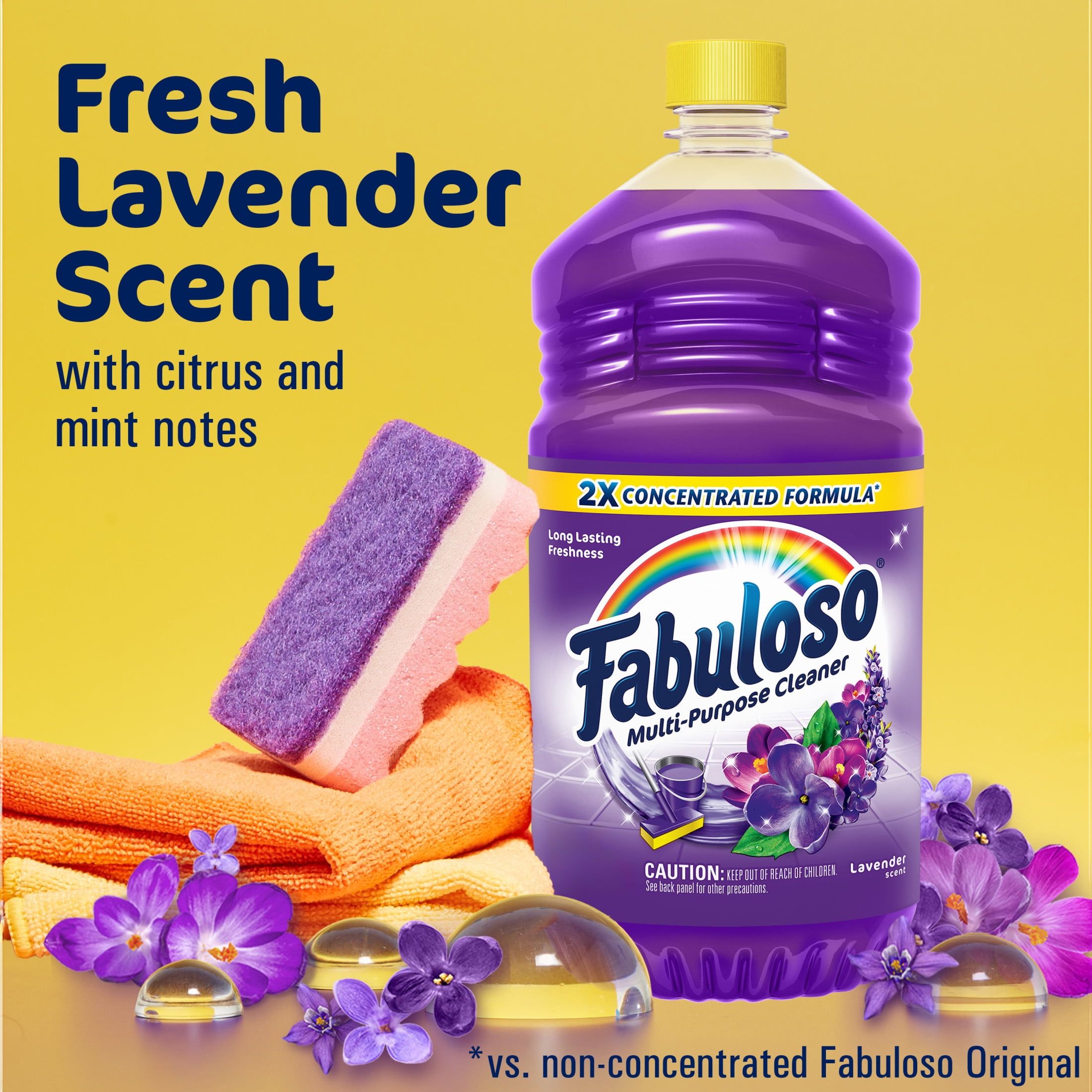 Fabuloso Multi-Purpose Cleaner & Floor Cleaner, 2X Concentrated, Lavender Scent