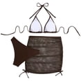 thumbnail image 2 of WILLBEST Traje de Baño Natacion Bikini Sexy de Tres Piezas con Cordones y Espalda descubierta para Mujer, 2 of 8