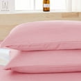 thumbnail image 4 of Gustave Pillowcases Set of 1 with Envelope Closure, Ultra Soft Pure Cotton Bed Pillow Covers "King, Pink", 4 of 8
