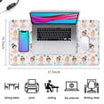 thumbnail image 5 of Long Mouse Pads for Desk,Ballet Princess Pattern Desk Mats on Top Of Desks, Desk Mouse Pad Extra Large with 3mm Non-Slip Base and Stitched Edge for Gaming,Office,Work,Home 31.5"x15.7", 5 of 6
