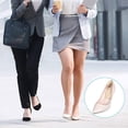 thumbnail image 3 of 2 Paires d'Insertions de Talon Réutilisables pour Chaussures, Inserts de Coussin de Talon Extra Doux et Collants pour Chaussures pour Femmes, Coussinets de Chaussures Auto-Adhésifs et Absorbant les Chocs, 3 of 9