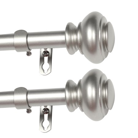 Easy Install Decorative Single Curtain Rod 3 4 Inch Diameter