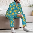 thumbnail image 7 of Lsque Bee Sunflower Pattern Long Sleeve Pajama Set for Men - Soft 2-Piece Sleepwear and Loungewear Set with Pockets, Comfy Nightwear-XX-Large, 7 of 7