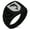 Black, variant on Stainless Steel Dolphin Diligence Coat of Arms Shield Chevron Pattern Biker Style Polished Ring