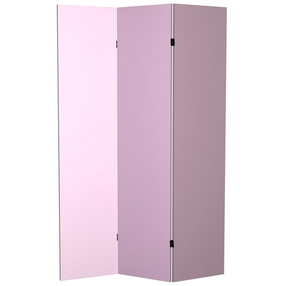 Oriental Furniture 6 ft. Tall Double Sided Lilac Palette Canvas Room Divider
