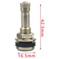 thumbnail image 3 of Tr416 Chrome Metal Tubeless Bolt In Valve Stems Tires Tubeless Tyre Valves 4Pcs, 3 of 5