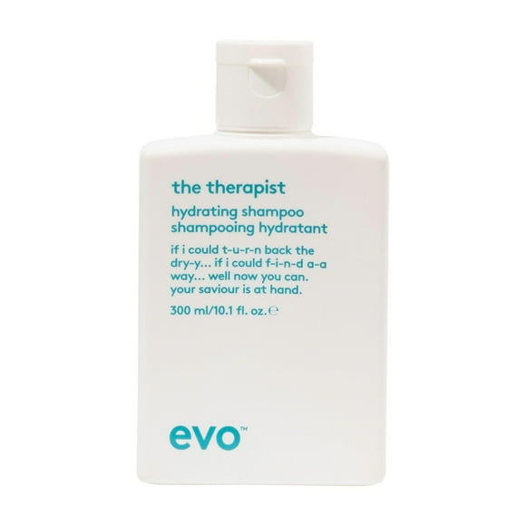 Evo The Therapist Hydrating Shampoo - Hydrates Strengthen And Softens Whilst Improving Shine - Protects Colour Treated Hair Helps To Detangle - 300Ml / 10.1Fl.Oz