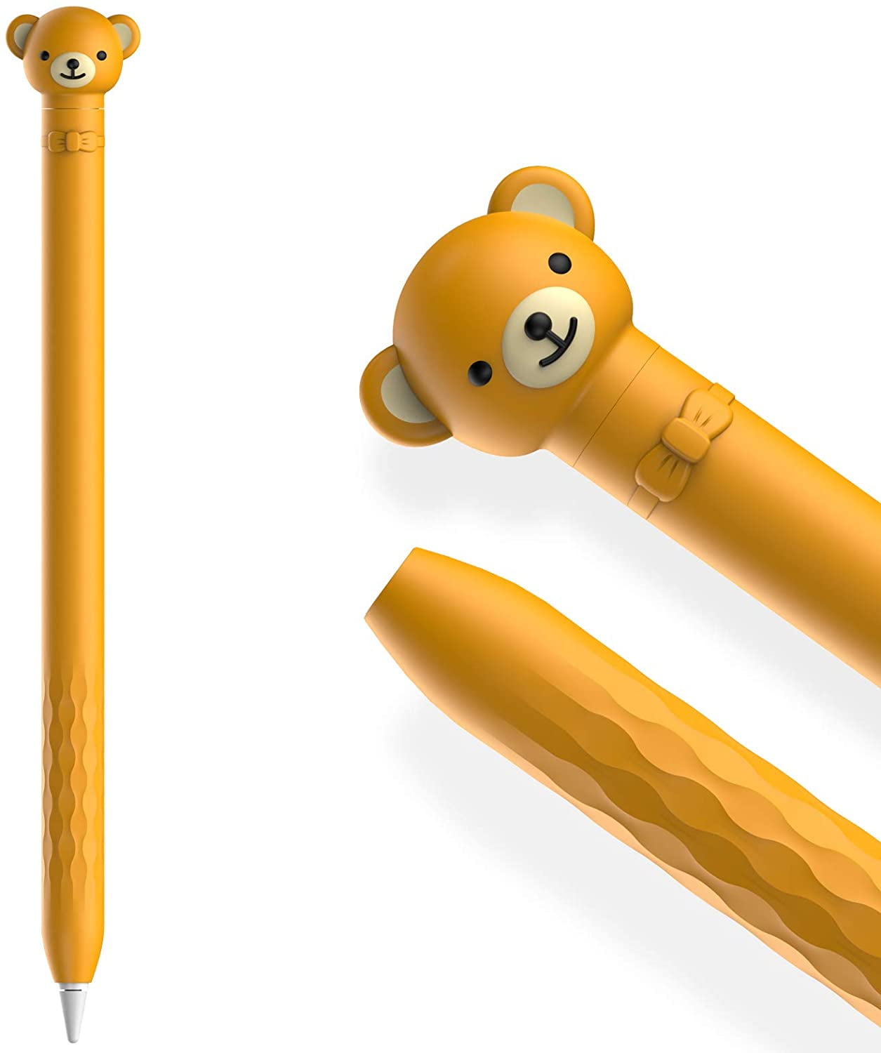 ShenMo (Apple Pencil 1st,Bear)Cute Cartoon Case for Apple Pencil 1st Generation, Soft Silicone Case Cover Accessories Protection Apple Pencil 1st Generation