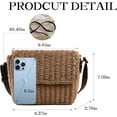 thumbnail image 3 of Kukuzhu Straw Crossbody Bags for Women, Summer Straw Beach Bag Handmade Woven Straw Purses and Handbags for Vacation Travel, 3 of 5