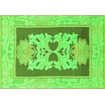 thumbnail image 1 of Ahgly Company Indoor Rectangle Abstract Green Modern Area Rugs, 6' x 9', 1 of 4