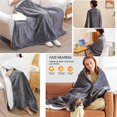 thumbnail image 4 of HAHDAXIA USB Heated Blanket, Portable Cozy Soft Heated Throw, 8 Heating Zones, 3 Count, 4 of 7