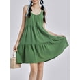 thumbnail image 4 of Coduop Women Cotton linen Sleeveless A-line Tank Dress-Both for Home Nightgown and Going Out Dress, 4 of 9
