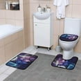 thumbnail image 5 of Shower Curtain Set 4 Piece for Bathroom Decoration, Butterflies and Flowers Bathroom Sets with 1 Fabric Shower Curtain and 3 Non-Slip Bathroom Rugs Accessories with Hooks, 5 of 8