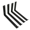 thumbnail image 3 of 4Pcs L Shelf Brackets Strong Metal, Easy Installation, Strong Load Bearing, Wide Application, High Strength, Iron Material, For Family Office Garage, 3 of 7