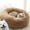 Gray, variant on WSBDENLK Pet Supplies Fashion Bed Kennel Small Pet Puppy Round Bed House Soft Warm Pad