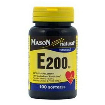 Mason vitamine E naturelle 200IU DL-alpha Gélules - 100 Ea