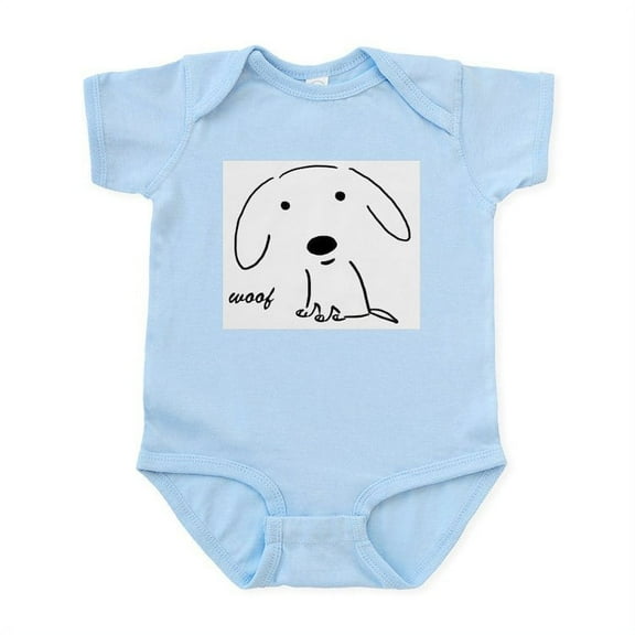 CafePress - Little Woof Infant Bodysuit - Baby Light Bodysuit, Size Newborn - 24 Months