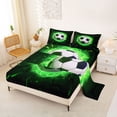 thumbnail image 2 of Erosebridal Football Queen Sheet Sets For Soccer Gamer,Ball Sport Games Kids Bed Set For Boys 4 Pieces, 2 of 6