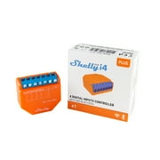 Shelly Plus i4 UL | WiFi & Bluetooth Smart 4-Digital inputs Controller of Shelly Relays | Home Automation | Compatible with Alexa & Google Home