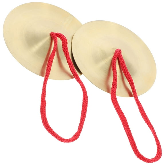 ROSENICE 24Set Finger Cymbals for Children Round Alloy Percussion Instruments for Kids