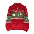 thumbnail image 2 of KeShDi Christmas Sweater Men Men's Warm Sweater Christmas Knitted Top Casual Men's Pullover Knitted Sweater Stand Up Collar Sweater Red M, 2 of 4
