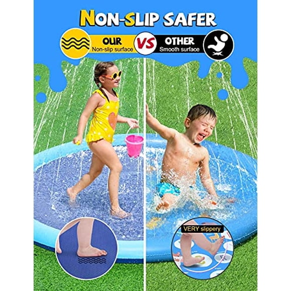 VISTOP - Almohadilla antiderrapante antiderrapante para niños y perros, aspersor para pisc VISTOP VISTOP