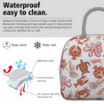 thumbnail image 3 of Lunch Bag Lunch Box for Women Reusable Insulated Lunch Bags,Water-Resistant Crab Shrimp Octopus Llobster Sea and Turtle Cooler Lunch Tote Bag, Large Capacity for Work Travel Picnic, 3 of 6