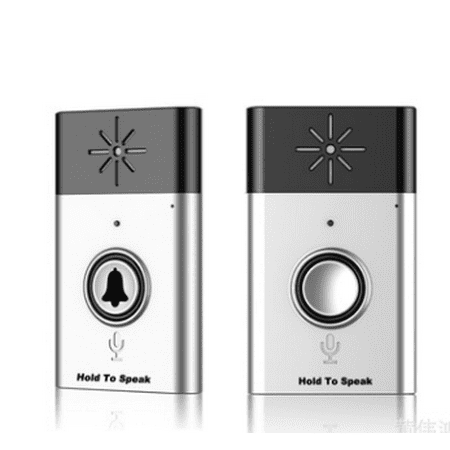 WALFRONT 2.4GHz Mini Portable Dual Way Voice Intercom Wireless Doorbell Interphone System,Door Bell, (Best Wireless Home Intercom System)