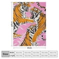 thumbnail image 4 of Creowell Cute Tiger Animals Throw Blanket Super Soft Warm Bed Bedding Blankets for Couch Bedroom Sofa Office Car, All Season Cozy Flannel Blanket Gifts for Teens Adults 50x60in, 4 of 6