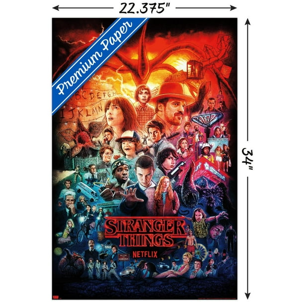 Netflix Stranger Things - Three Seasons One Sheet Wall Poster